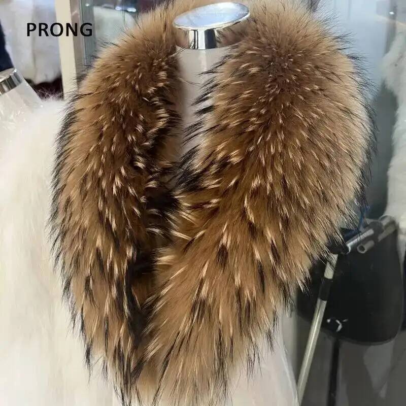 Winter Clothing Pk - Gola de pele de guaxinim natural