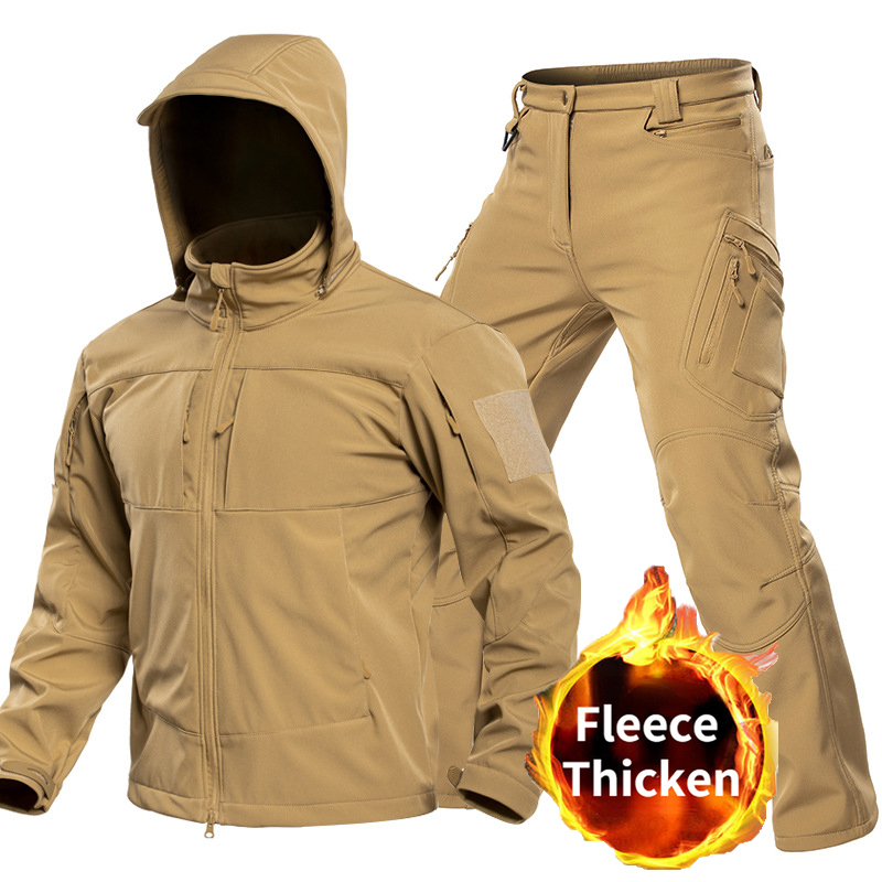 Winter Clothing Pk - Conjunto Tático Softshell para Homens com