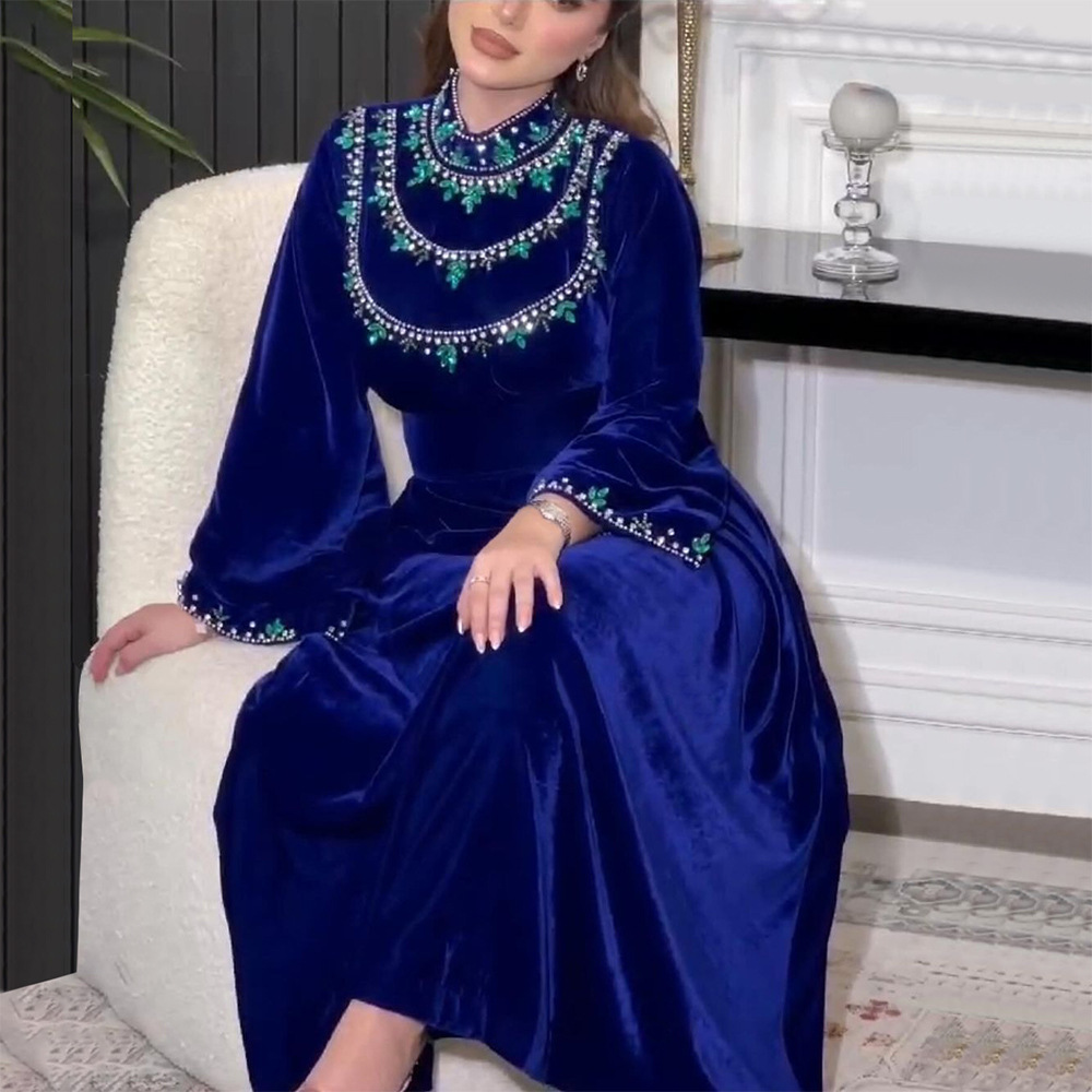 Winter Clothing Dubai - Vestido árabe muçulmano elegante para mulheres,