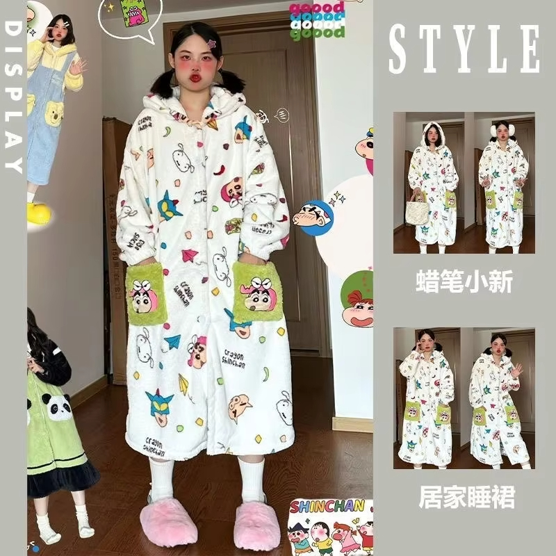 Winter Clothing Girls - Conjunto de Pijama Feminino Kawaii Anime