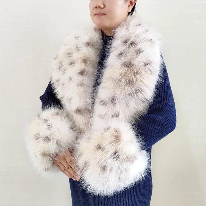 Winter Clothing Pk - Grande feminino falso cachecol de pele
