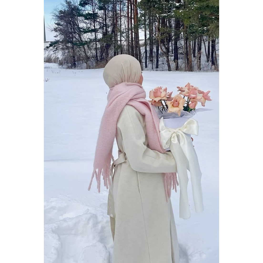 Winter Clothing Online - Cachecol FONSAF Feminino de Imitação de