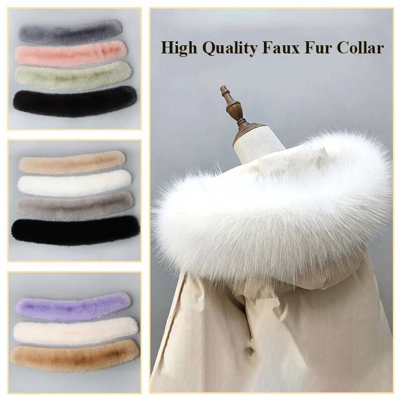 Winter Clothing Online - Colarinho de pele sintética para mulheres,