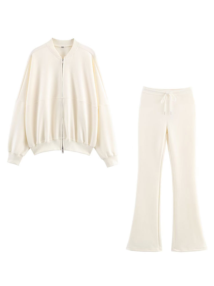 Winter Clothing Pk - Hh feminino elegante sólido queimado calças