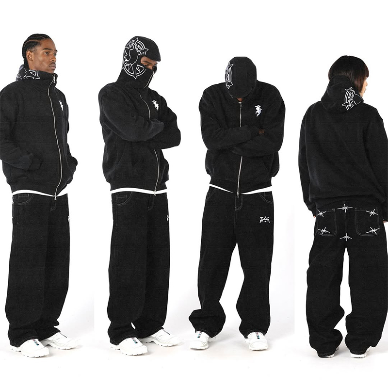 Winter Clothes Shop - Bordado gráfico streetwear hoodie y2k harajuku