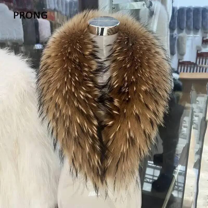 Gola de pele de guaxinim natur - Winter Clothing Pk avaliação e preço