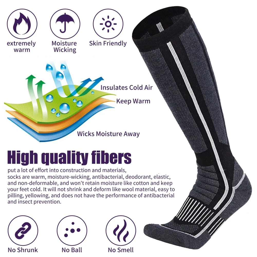 XQQMXX-Meias térmicas quentes  - Thermal Sock Merino avaliação e preço