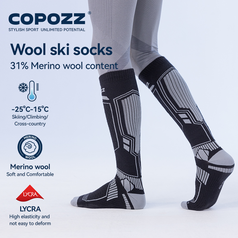 Copozz novas meias de esqui de - Thermal Sock Merino avaliação e preço