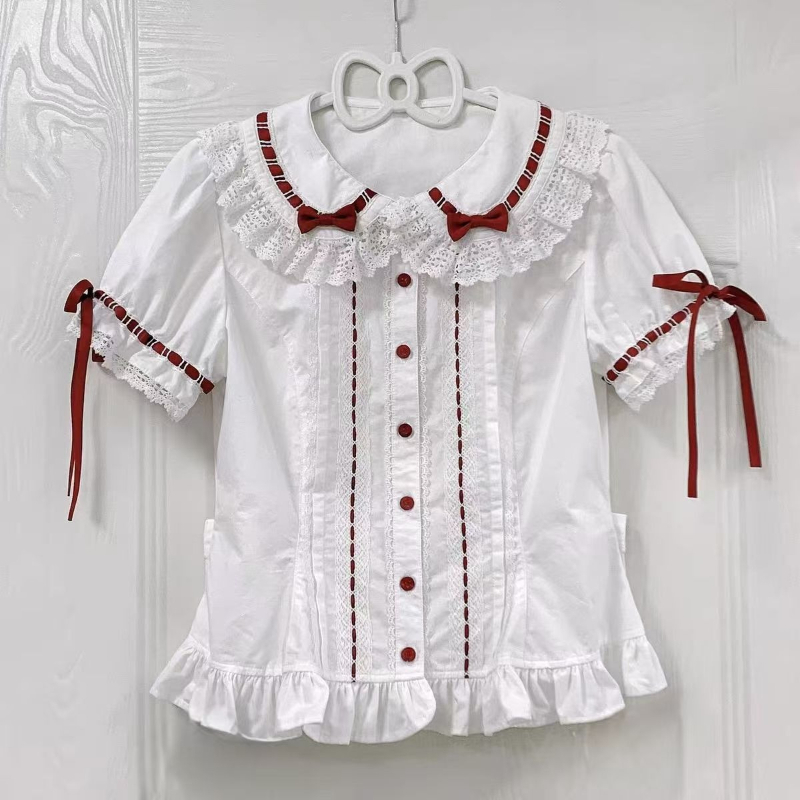 Camisa Feminina Estilo Lolita  - Winter Clothing Girls avaliação e preço