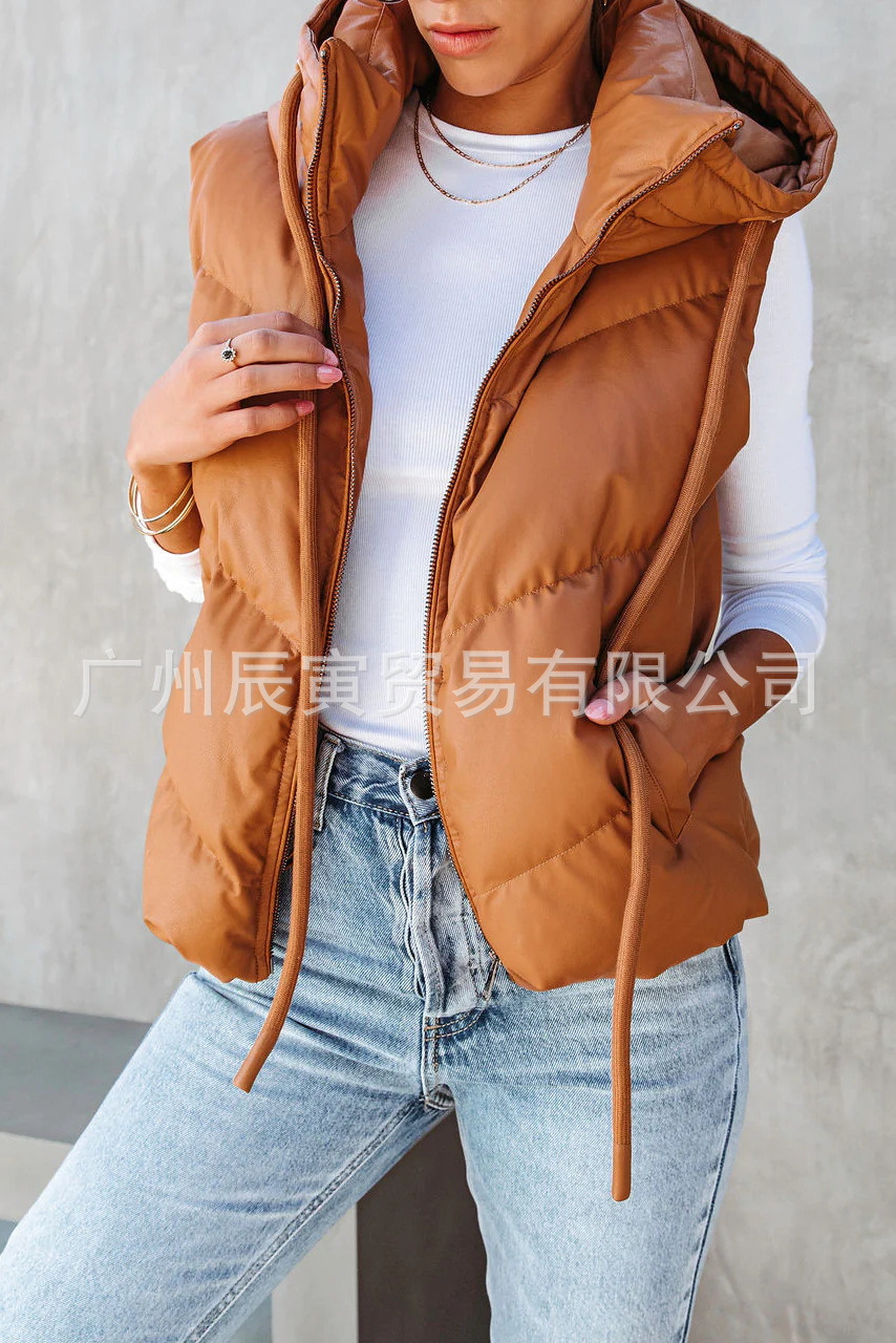 Colete Feminino Acolchoado com - Padded Vest Gilet avaliação e preço