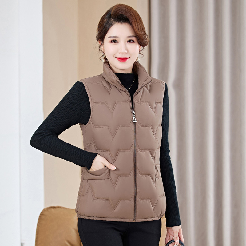 Colete Feminino Plus Size com  - Padded Vest Gilet avaliação e preço