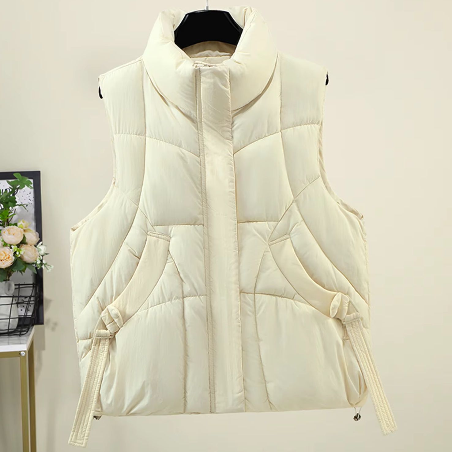 Colete Feminino Acolchoado com - Padded Vest Gilet avaliação e preço
