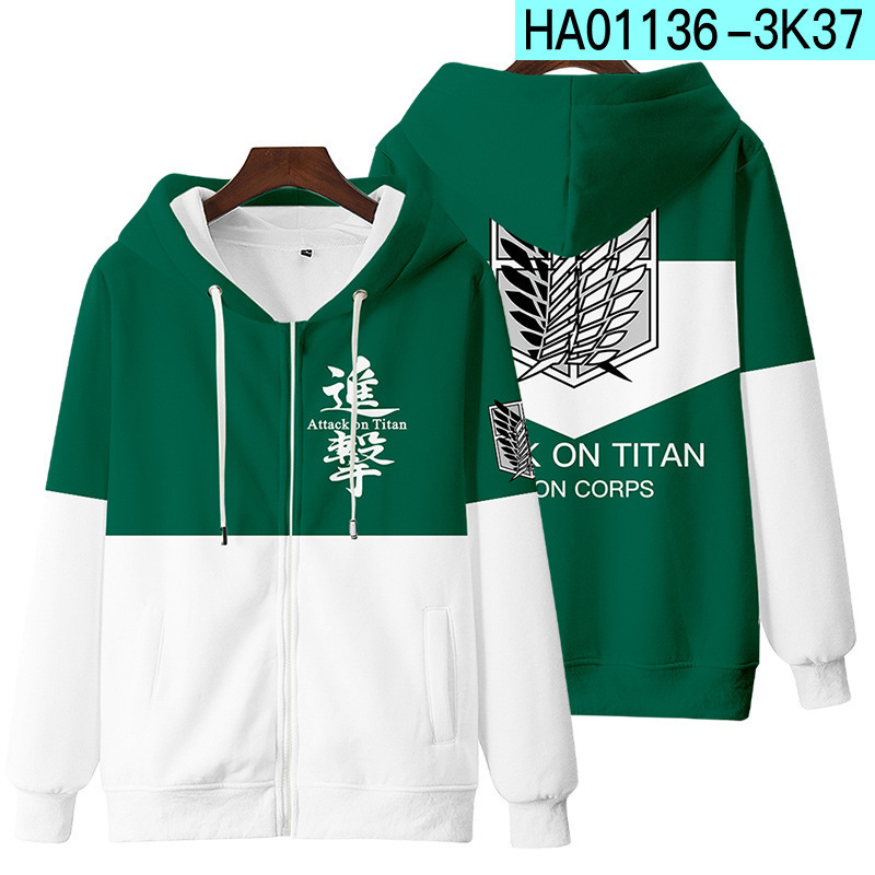 Novo ataque em titan 3d zíper  - Winter Clothes Shop avaliação e preço