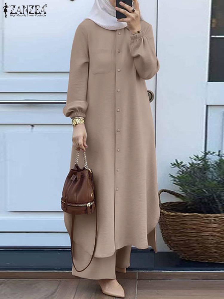 Zanzea moda 2 pçs conjuntos de - Winter Clothing Dubai avaliação e preço
