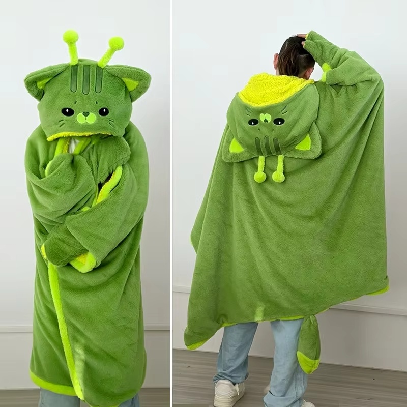 Manta com Capuz de Gato Aliení - Winter Clothing Girls avaliação e preço