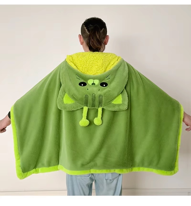 Manta com Capuz de Gato Aliení - Winter Clothing Girls avaliação e preço