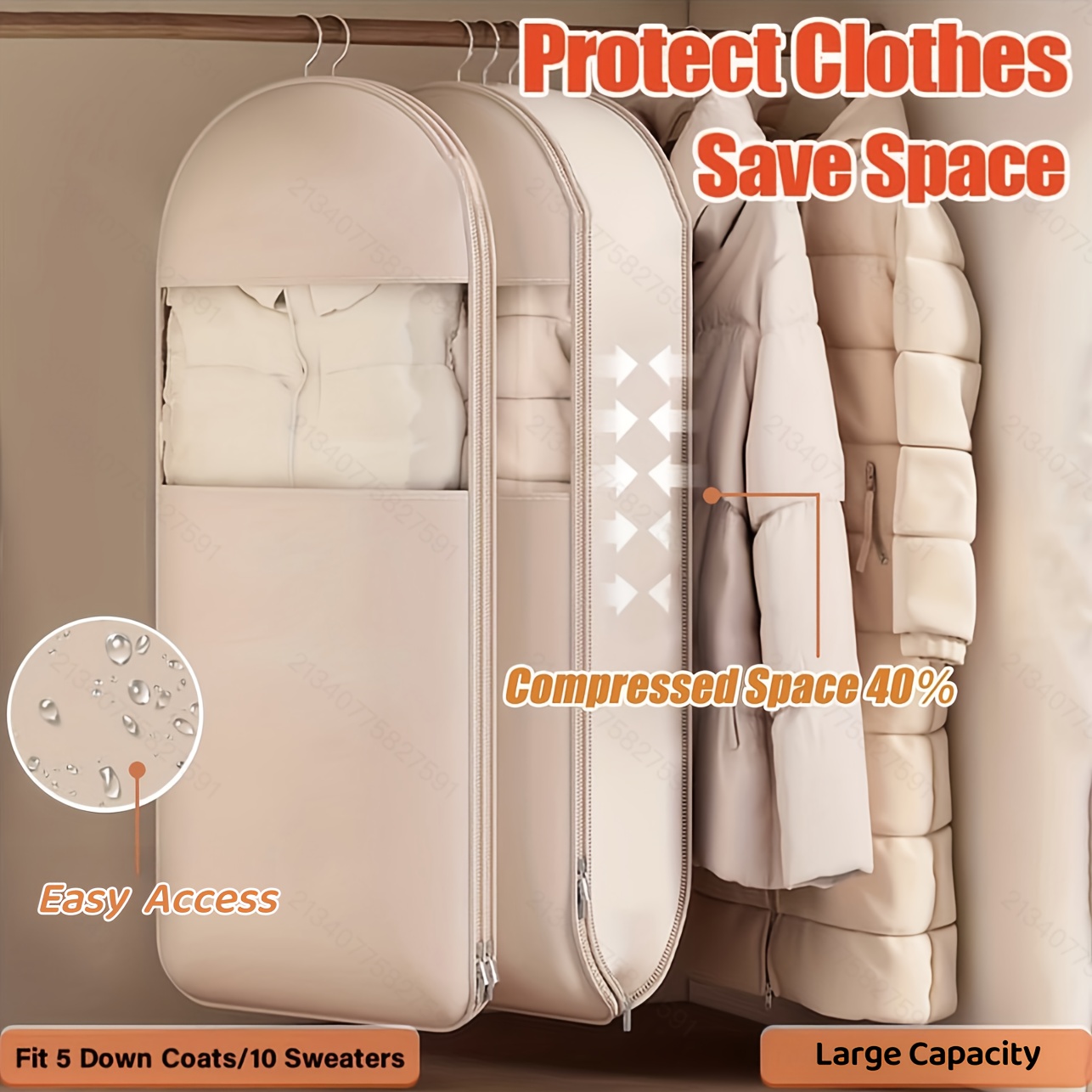 Saco de suspensão de compressã - Winter Clothing Organizer avaliação e preço